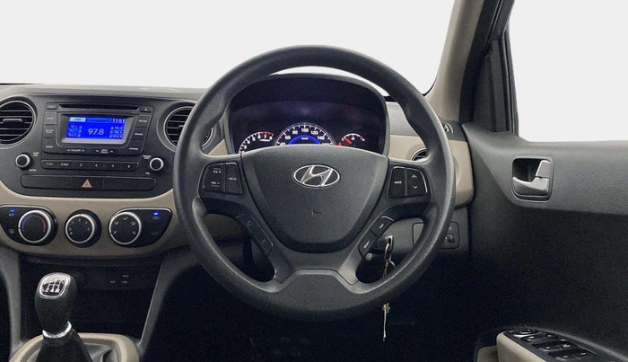 2015 Hyundai Grand i10 SPORTZ 1.2 KAPPA VTVT, Petrol, Manual, 50,962 km, Steering Wheel Close Up