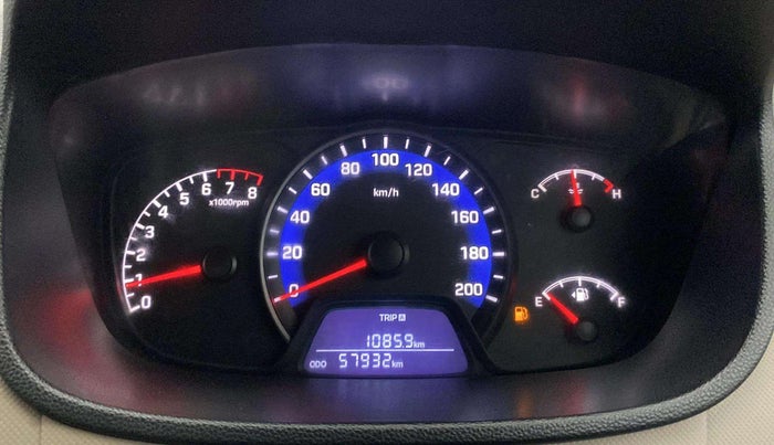 2017 Hyundai Xcent S 1.2, Petrol, Manual, 57,896 km, Odometer Image