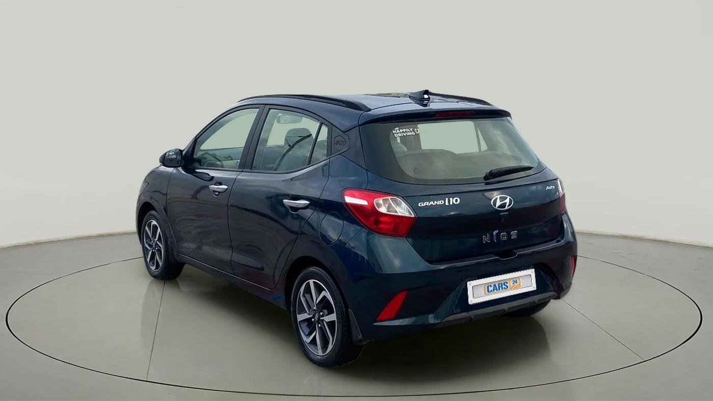 2022 Hyundai GRAND I10 NIOS ASTA AMT 1.2 KAPPA VTVT, CNG, Automatic, 62,114 km, Left Back Diagonal