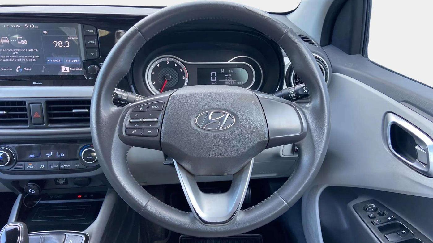 2022 Hyundai GRAND I10 NIOS ASTA AMT 1.2 KAPPA VTVT, CNG, Automatic, 62,114 km, Steering Wheel Close Up