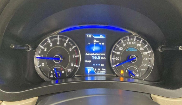 2020 Maruti Ciaz ALPHA  AT 1.5 SHVS PETROL, Petrol, Automatic, 75,382 km, Odometer Image
