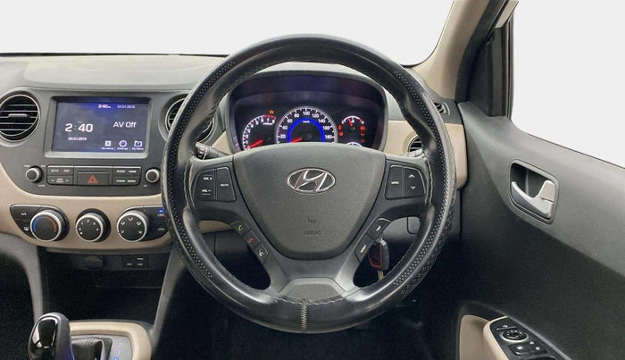 2018 Hyundai Grand i10 SPORTZ AT 1.2 KAPPA VTVT, Petrol, Automatic, 70,562 km, Steering Wheel Close Up