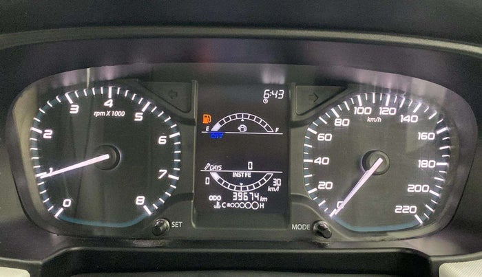 2022 Tata PUNCH ACCOMPLISHED MT, Petrol, Manual, 39,665 km, Odometer Image