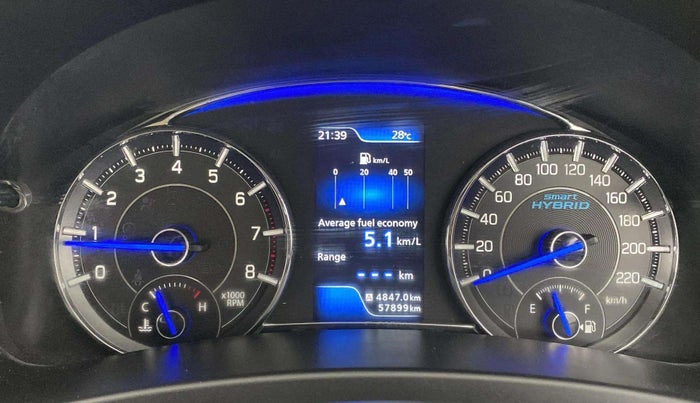 2018 Maruti Ciaz SIGMA 1.5 SHVS MT  PETROL, Petrol, Manual, 57,889 km, Odometer Image