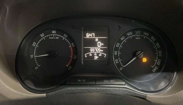 2015 Skoda Rapid AMBITION 1.6 MPI MT PLUS, Petrol, Manual, 65,679 km, Odometer Image