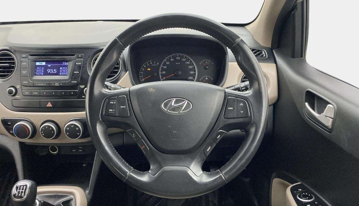 2015 Hyundai Grand i10 ASTA (O) 1.2 KAPPA VTVT, Petrol, Manual, 73,887 km, Steering Wheel Close Up