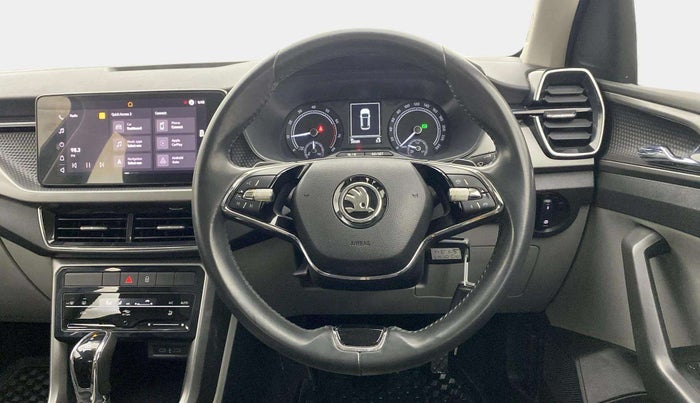 2021 Skoda KUSHAQ AMBITION 1.0L TSI AT, Petrol, Automatic, 30,663 km, Steering Wheel Close Up