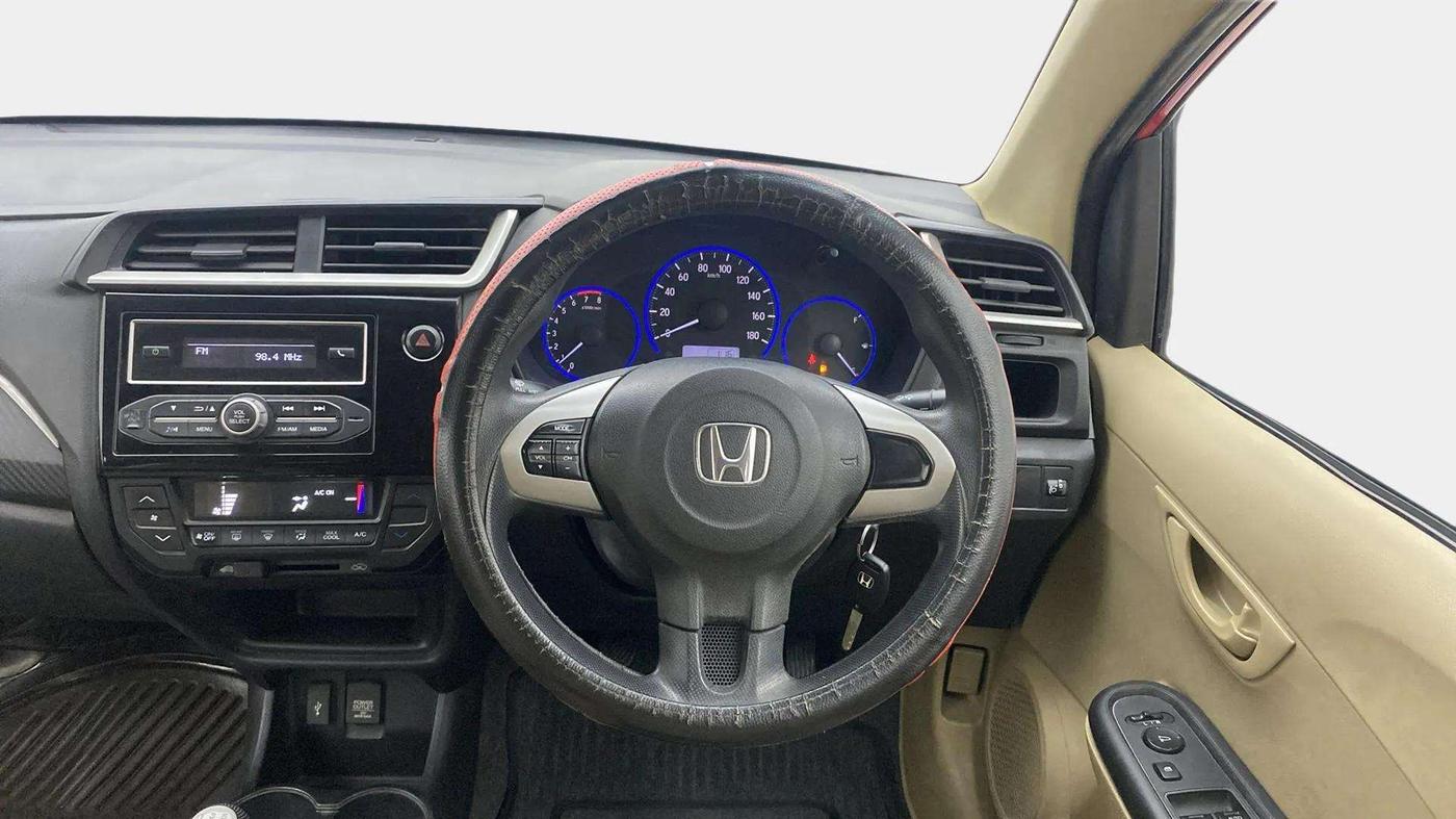 2017 Honda Brio S MT, Petrol, Manual, 93,253 km, Steering Wheel Close Up