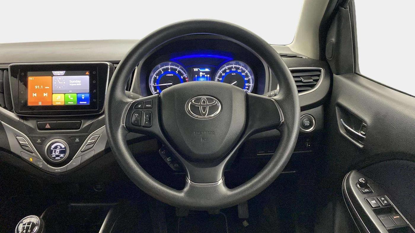 2020 Toyota Glanza G, Petrol, Manual, 46,382 km, Steering Wheel Close Up