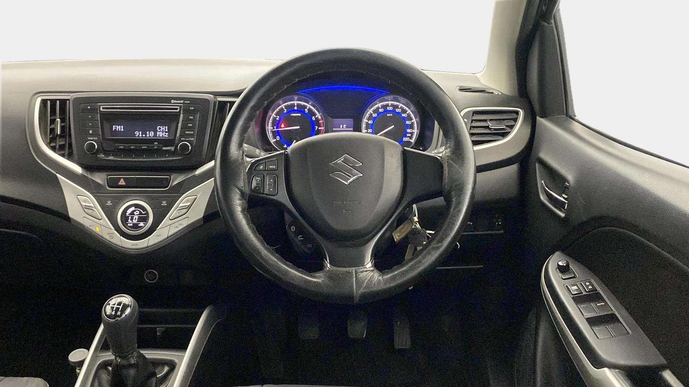 2015 Maruti Baleno DELTA PETROL 1.2, Petrol, Manual, 63,008 km, Steering Wheel Close Up