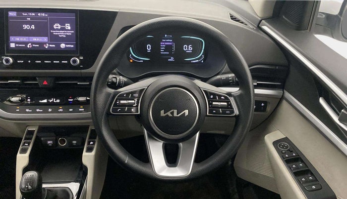 2022 KIA CARENS PRESTIGE PLUS 1.4 PETROL 7 STR, Petrol, Manual, 20,327 km, Steering Wheel Close Up