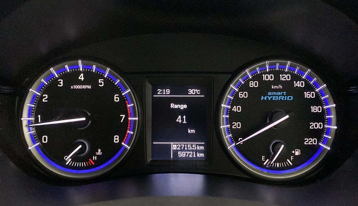 2021 Maruti S Cross ALPHA 1.5, Petrol, Manual, 59,710 km, Odometer Image