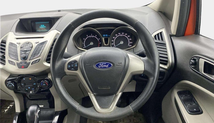 2015 Ford Ecosport TITANIUM 1.5L PETROL AT, Petrol, Automatic, 1,03,172 km, Steering Wheel Close Up