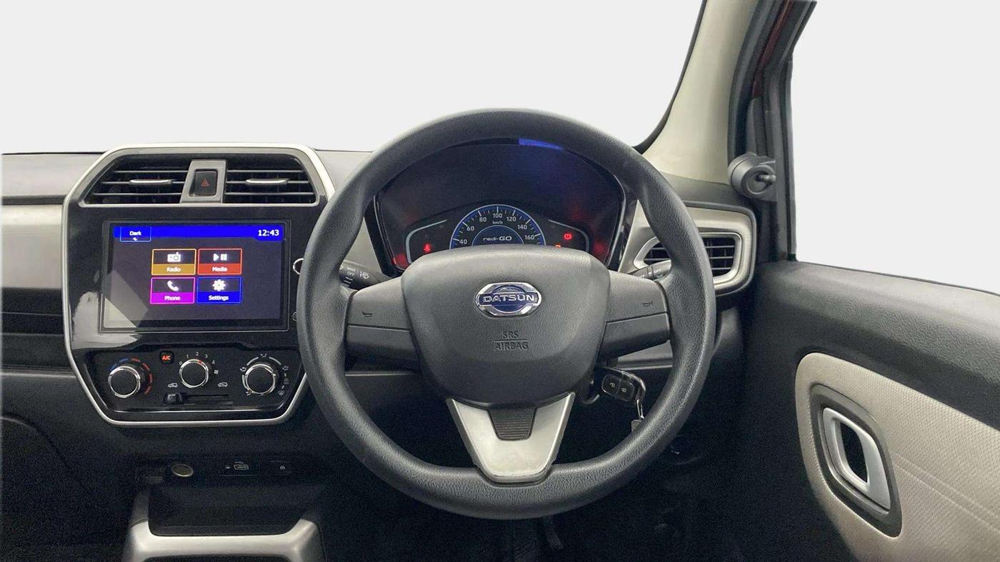 2020 Datsun Redi Go T(O) 1.0 AMT, Petrol, Automatic, 16,736 km, Steering Wheel Close Up