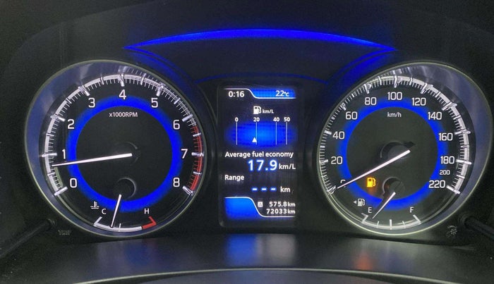 2016 Maruti Baleno ALPHA PETROL 1.2, Petrol, Manual, 71,989 km, Odometer Image