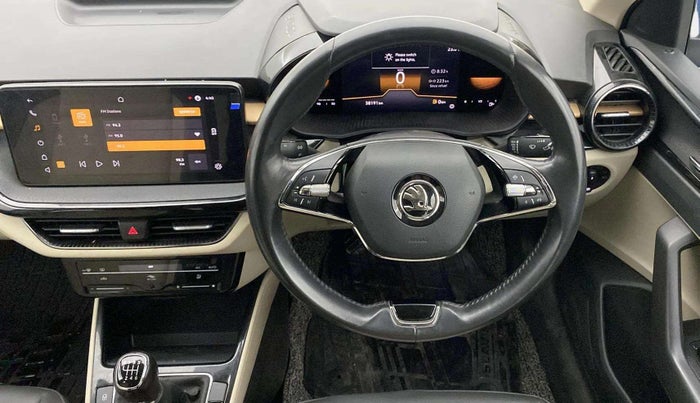2022 Skoda SLAVIA STYLE 1.0L TSI MT, Petrol, Manual, 38,184 km, Steering Wheel Close Up