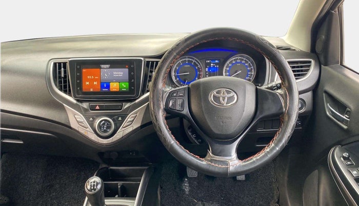 2021 Toyota Glanza V, Petrol, Manual, 58,495 km, Steering Wheel Close Up