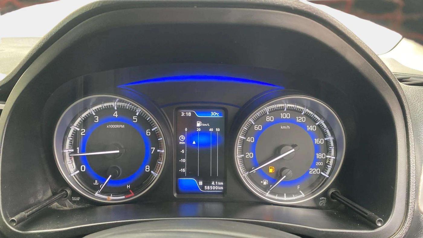 2021 Toyota Glanza V, Petrol, Manual, 58,495 km, Odometer Image