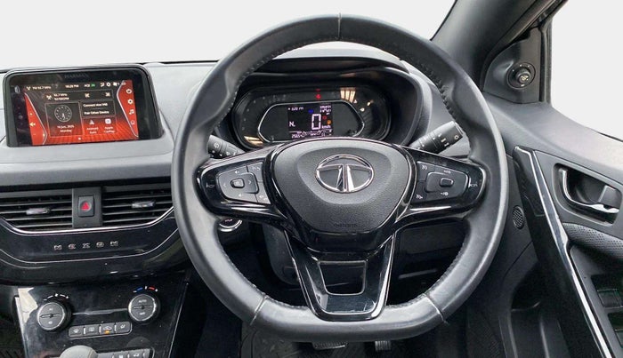 2023 Tata NEXON XZA PLUS LUX SUNROOF DARK PETROL, Petrol, Automatic, 25,647 km, Steering Wheel Close Up