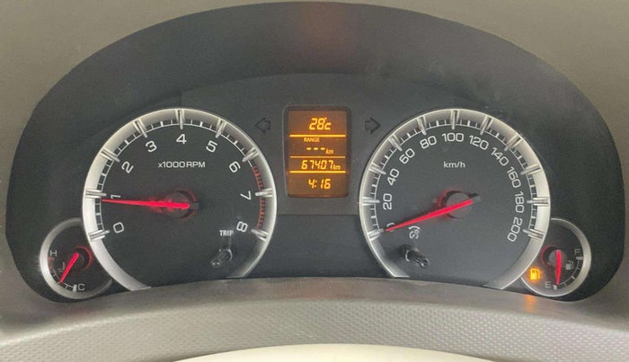 2016 Maruti Ertiga ZXI+, Petrol, Manual, 67,378 km, Odometer Image