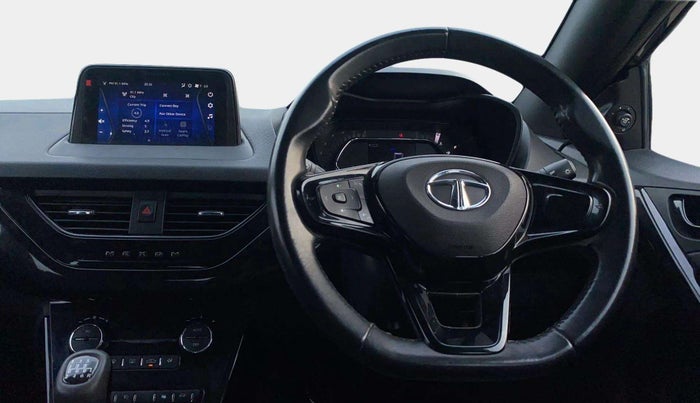 2022 Tata NEXON XZ PLUS PETROL DARK EDITION, Petrol, Manual, 24,111 km, Steering Wheel Close Up