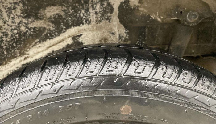 2018 Maruti Wagon R 1.0 VXI AMT, Petrol, Automatic, 27,857 km, Left Rear Tyre Tread