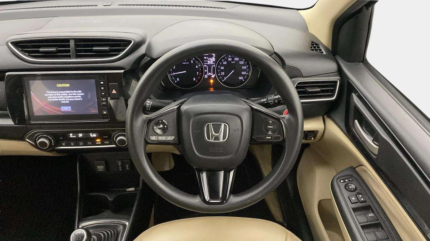 2018 Honda Amaze 1.2L I-VTEC VX, CNG, Manual, 52,841 km, Steering Wheel Close Up