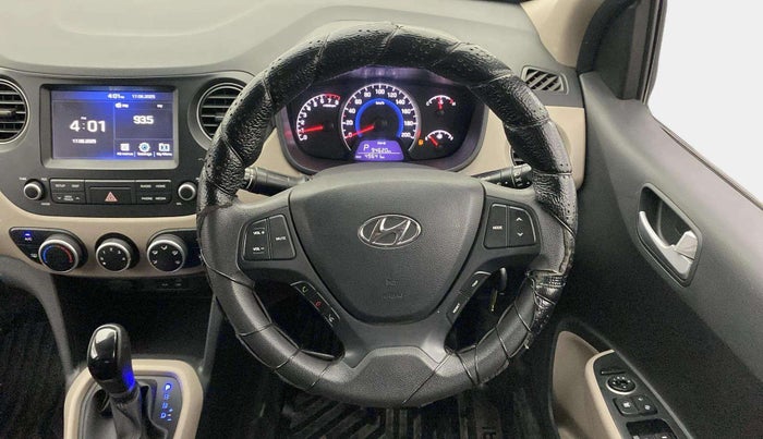 2017 Hyundai Grand i10 SPORTZ (O) AT 1.2 KAPPA VTVT, Petrol, Automatic, 49,630 km, Steering Wheel Close Up