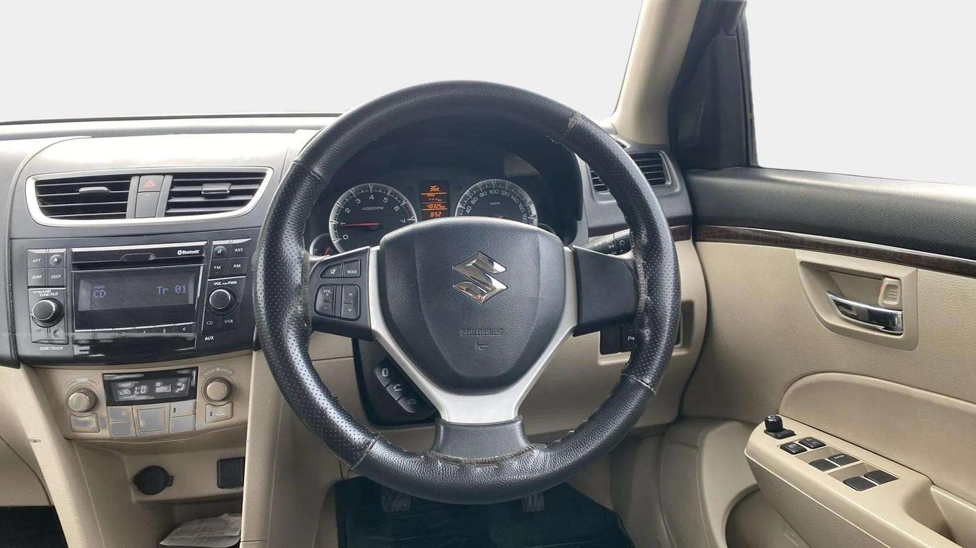 2015 Maruti Swift Dzire ZXI, Petrol, Manual, 40,308 km, Steering Wheel Close Up