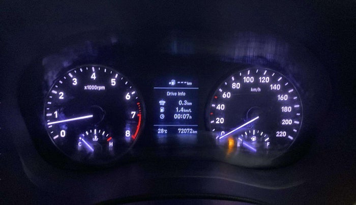 2019 Hyundai Verna 1.6 VTVT SX O, Petrol, Manual, 72,104 km, Odometer Image