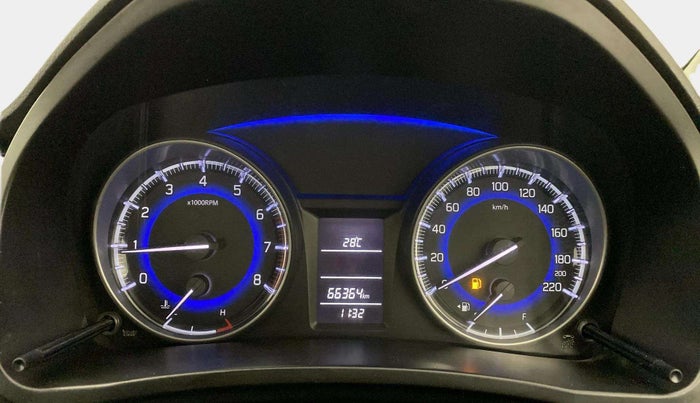 2017 Maruti Baleno DELTA PETROL 1.2, Petrol, Manual, 66,360 km, Odometer Image