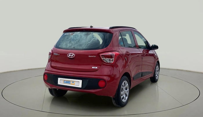 2018 Hyundai Grand i10 SPORTZ 1.2 KAPPA VTVT, Petrol, Manual, 71,436 km, Right Back Diagonal