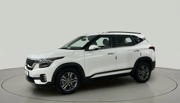 2021 KIA SELTOS HTX 1.5 CVT PETROL, Petrol, Automatic, 34,755 km, Left Front Diagonal