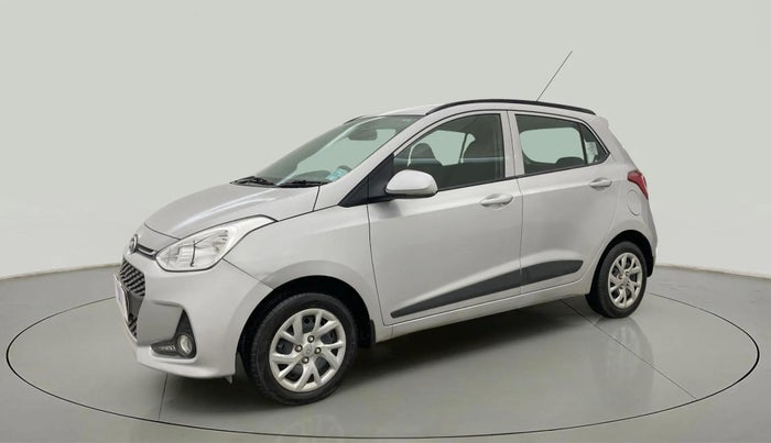 2017 Hyundai Grand i10 SPORTZ (O) 1.2 KAPPA VTVT, Petrol, Manual, 16,219 km, Left Front Diagonal