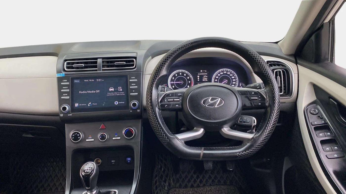 2021 Hyundai Creta EX 1.5 PETROL, Petrol, Manual, 41,983 km, Steering Wheel Close Up
