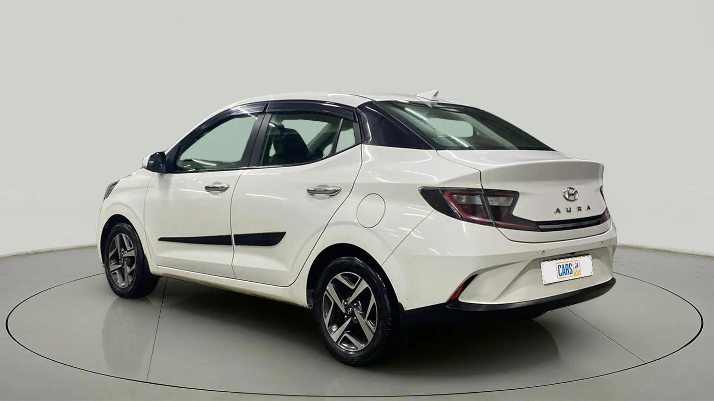 2020 Hyundai AURA SX PLUS 1.2 AMT, Petrol, Automatic, 72,200 km, Left Back Diagonal