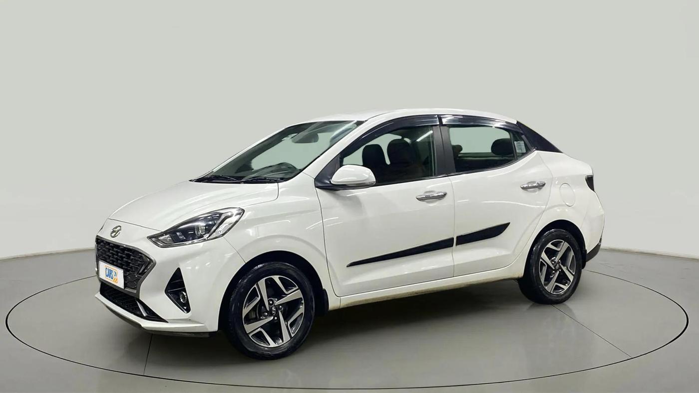 2020 Hyundai AURA SX PLUS 1.2 AMT, Petrol, Automatic, 72,200 km, Left Front Diagonal