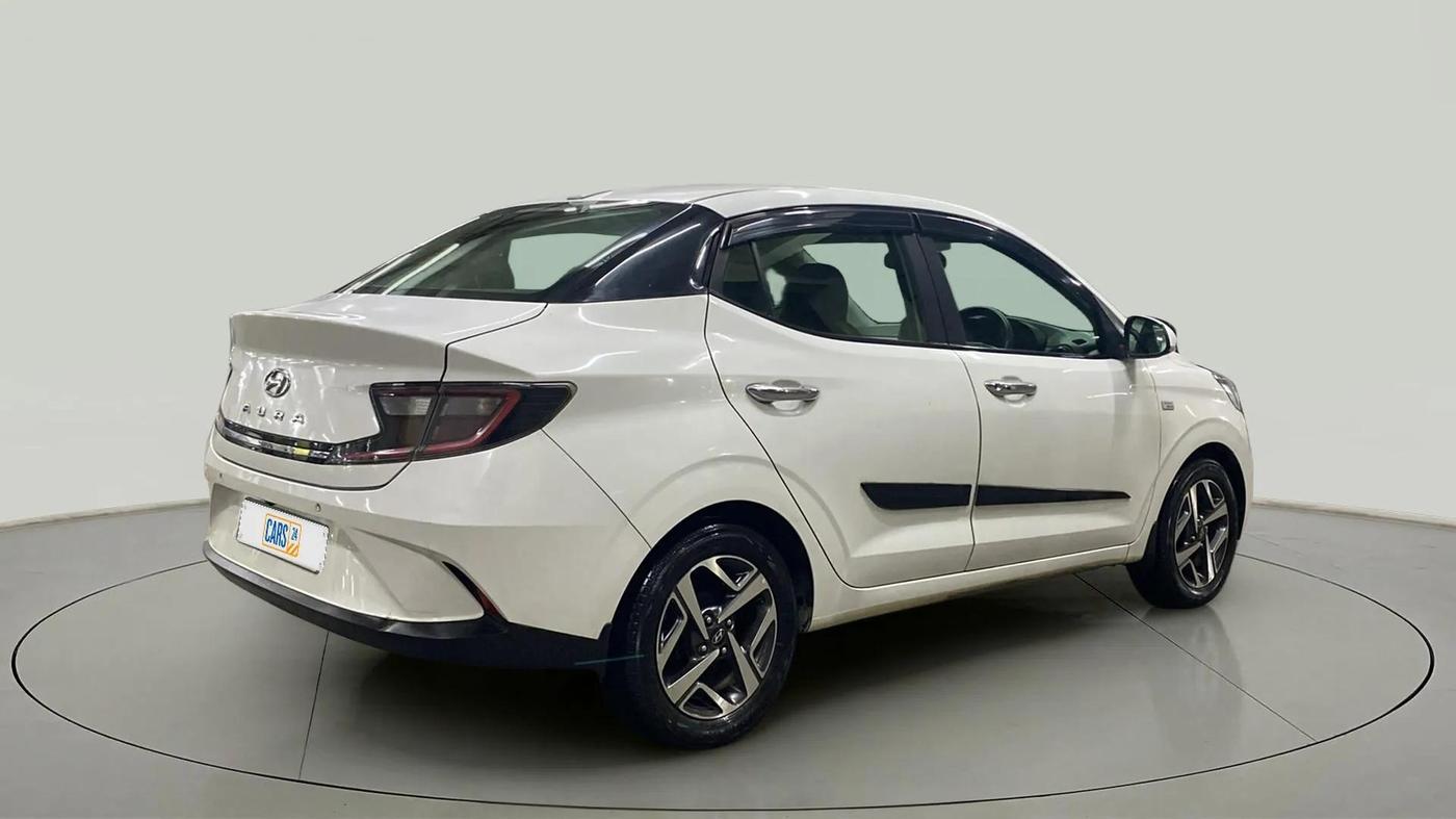 2020 Hyundai AURA SX PLUS 1.2 AMT, Petrol, Automatic, 72,200 km, Right Back Diagonal