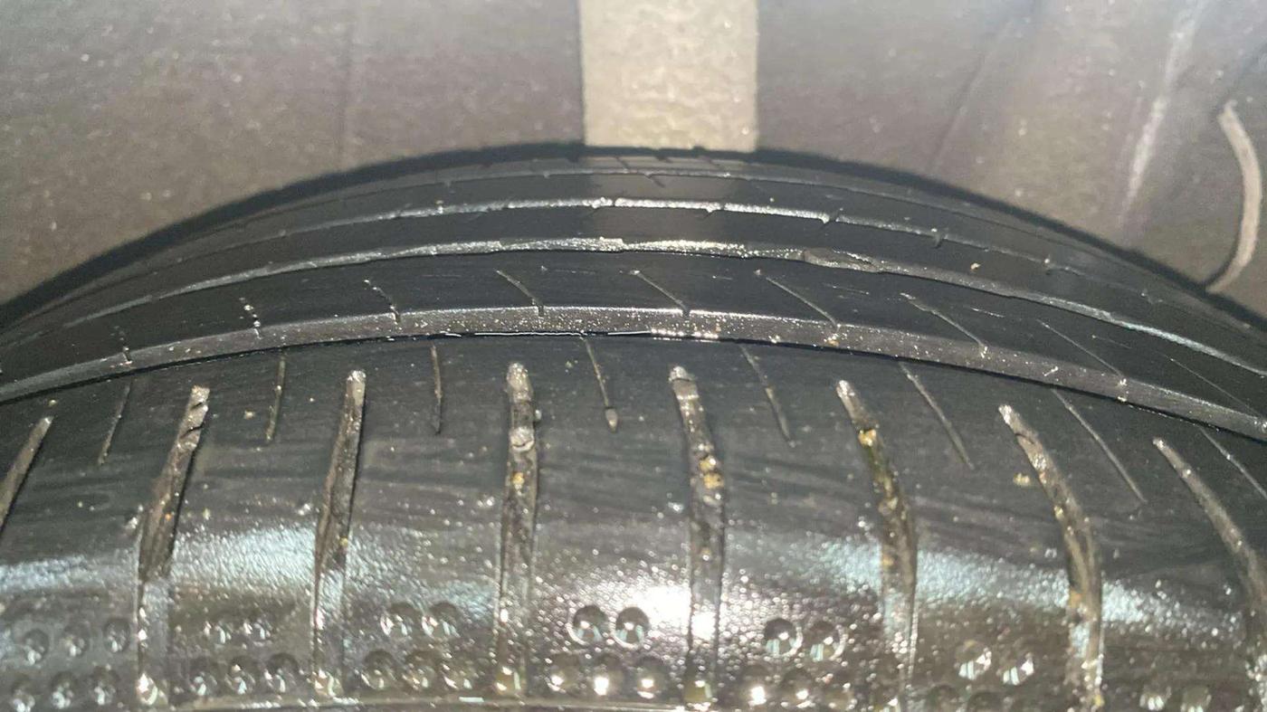 2020 Hyundai AURA SX PLUS 1.2 AMT, Petrol, Automatic, 72,200 km, Left Rear Tyre Tread