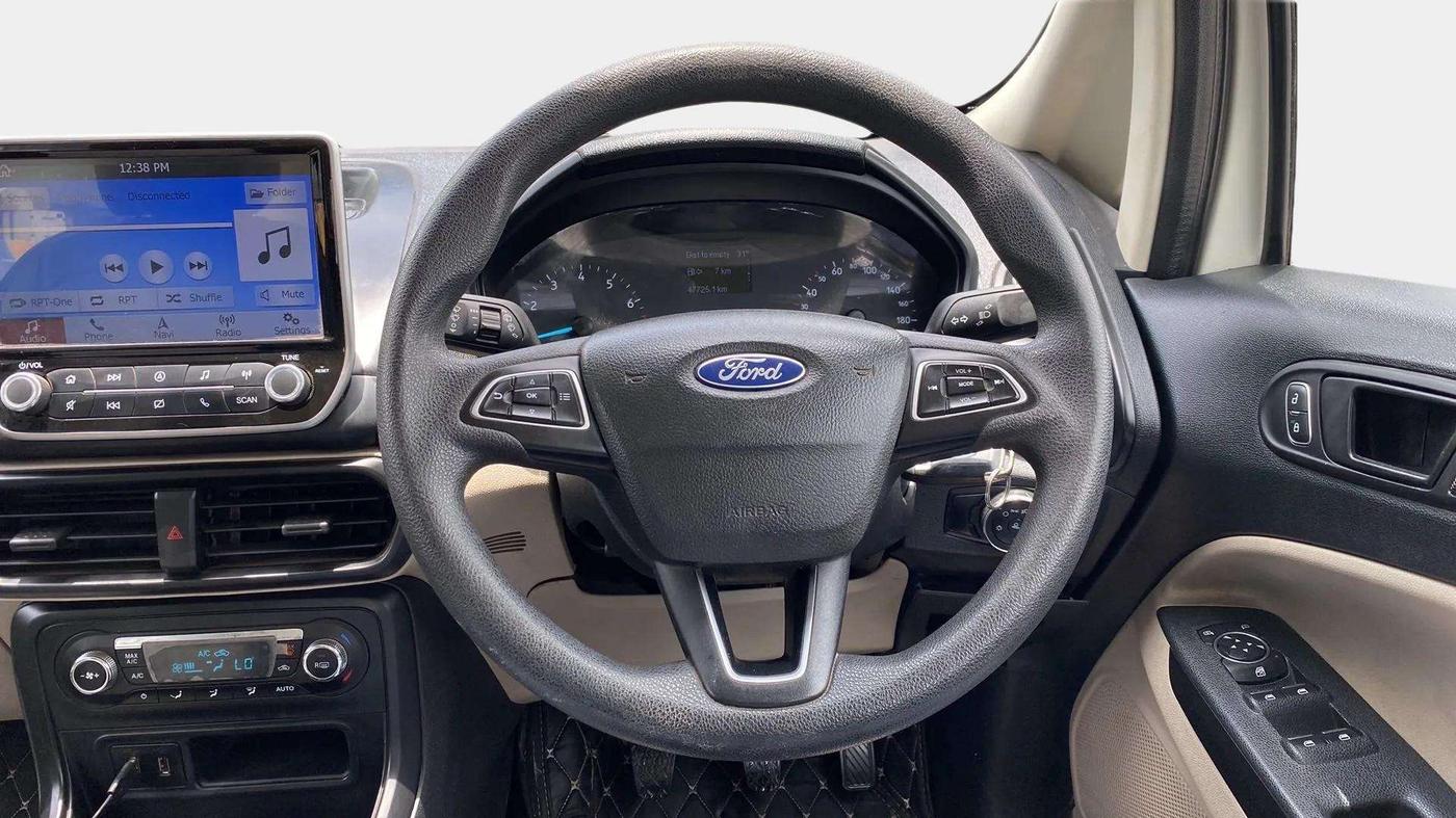 2019 Ford Ecosport TREND 1.5L PETROL, CNG, Manual, 47,782 km, Steering Wheel Close Up