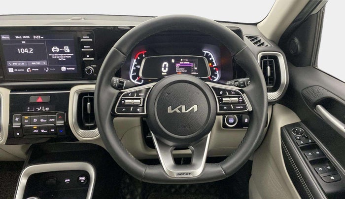 2023 KIA SONET HTX 1.5D IMT, Diesel, Manual, 24,772 km, Steering Wheel Close Up