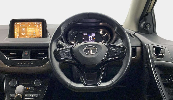2022 Tata NEXON XZA PLUS (PREMIUM) KAZIRANGA PETROL, Petrol, Automatic, 22,947 km, Steering Wheel Close Up