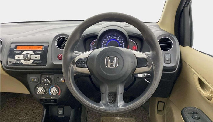 2015 Honda Amaze 1.2L I-VTEC S, CNG, Manual, 1,12,458 km, Steering Wheel Close Up