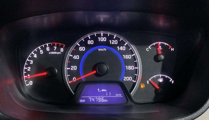 2016 Hyundai Grand i10 SPORTZ 1.2 KAPPA VTVT, CNG, Manual, 74,783 km, Odometer Image