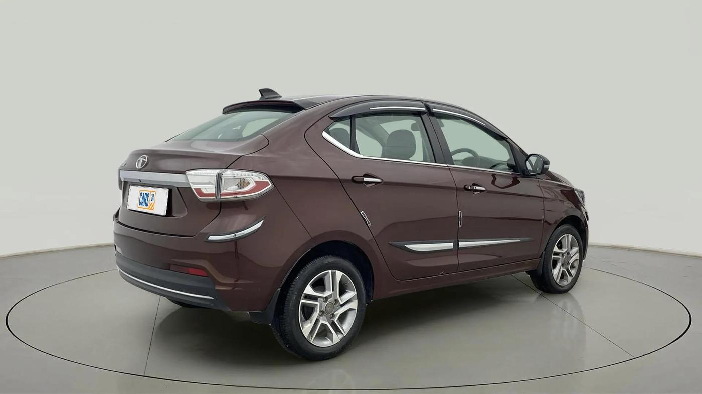 2023 Tata TIGOR XZA PLUS LEATHERETTE, Petrol, Automatic, 18,352 km, Right Back Diagonal