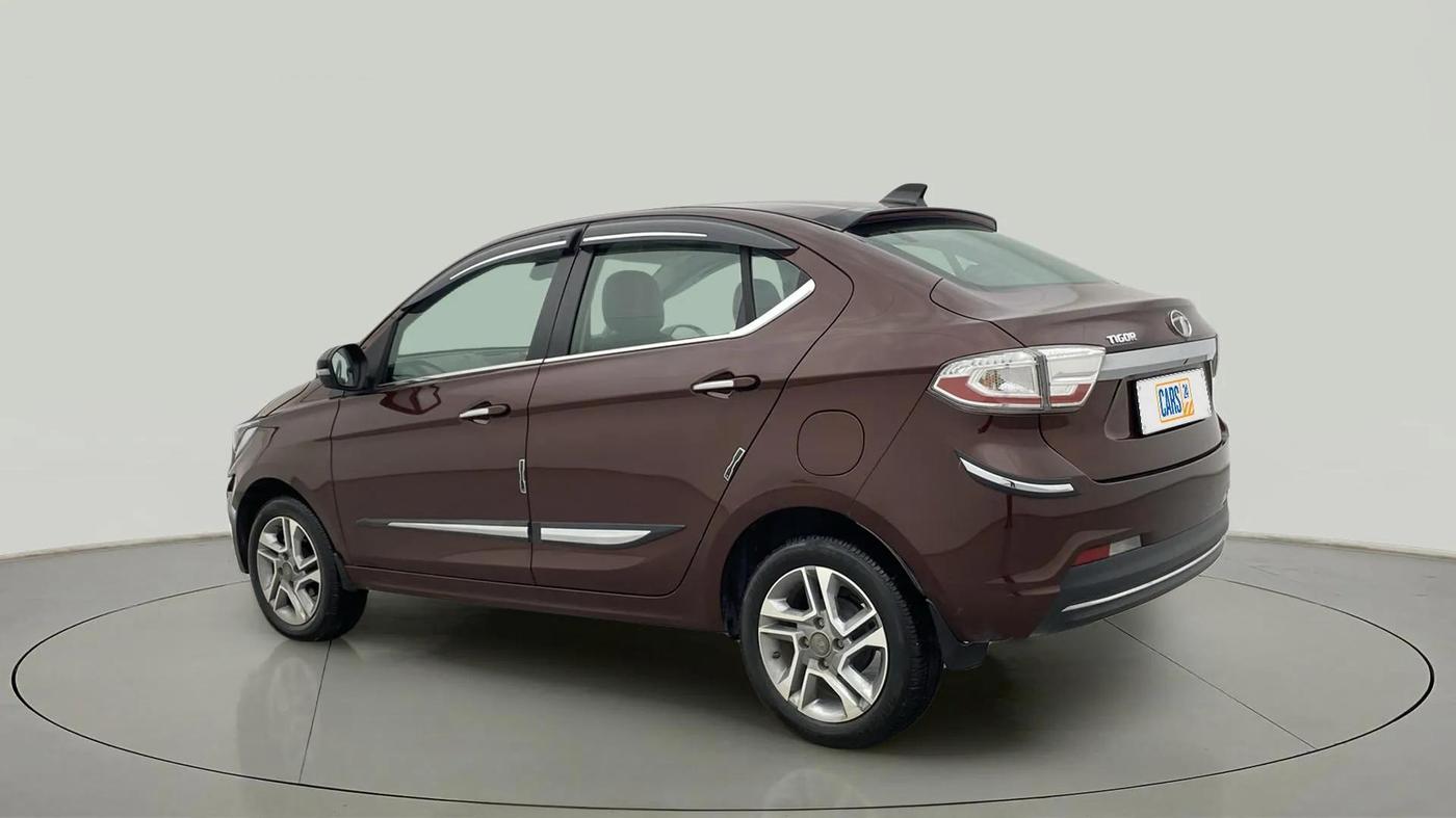 2023 Tata TIGOR XZA PLUS LEATHERETTE, Petrol, Automatic, 18,352 km, Left Back Diagonal