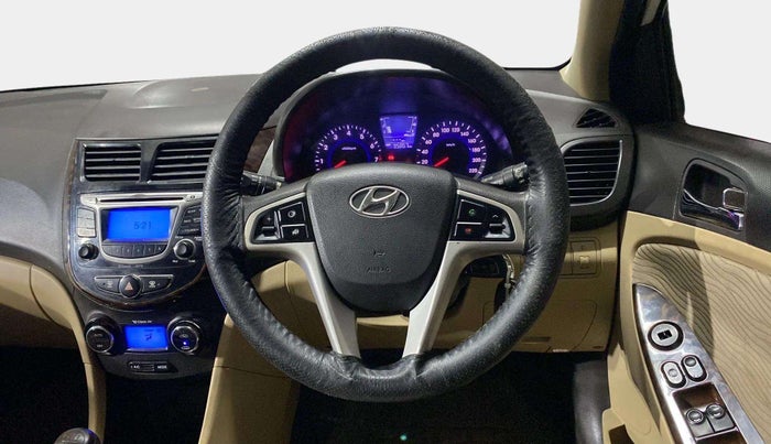 2013 Hyundai Verna FLUIDIC 1.6 VTVT EX, Petrol, Manual, 95,848 km, Steering Wheel Close Up