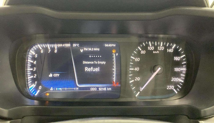 2020 Tata ALTROZ XZ PETROL, Petrol, Manual, 92,144 km, Odometer Image