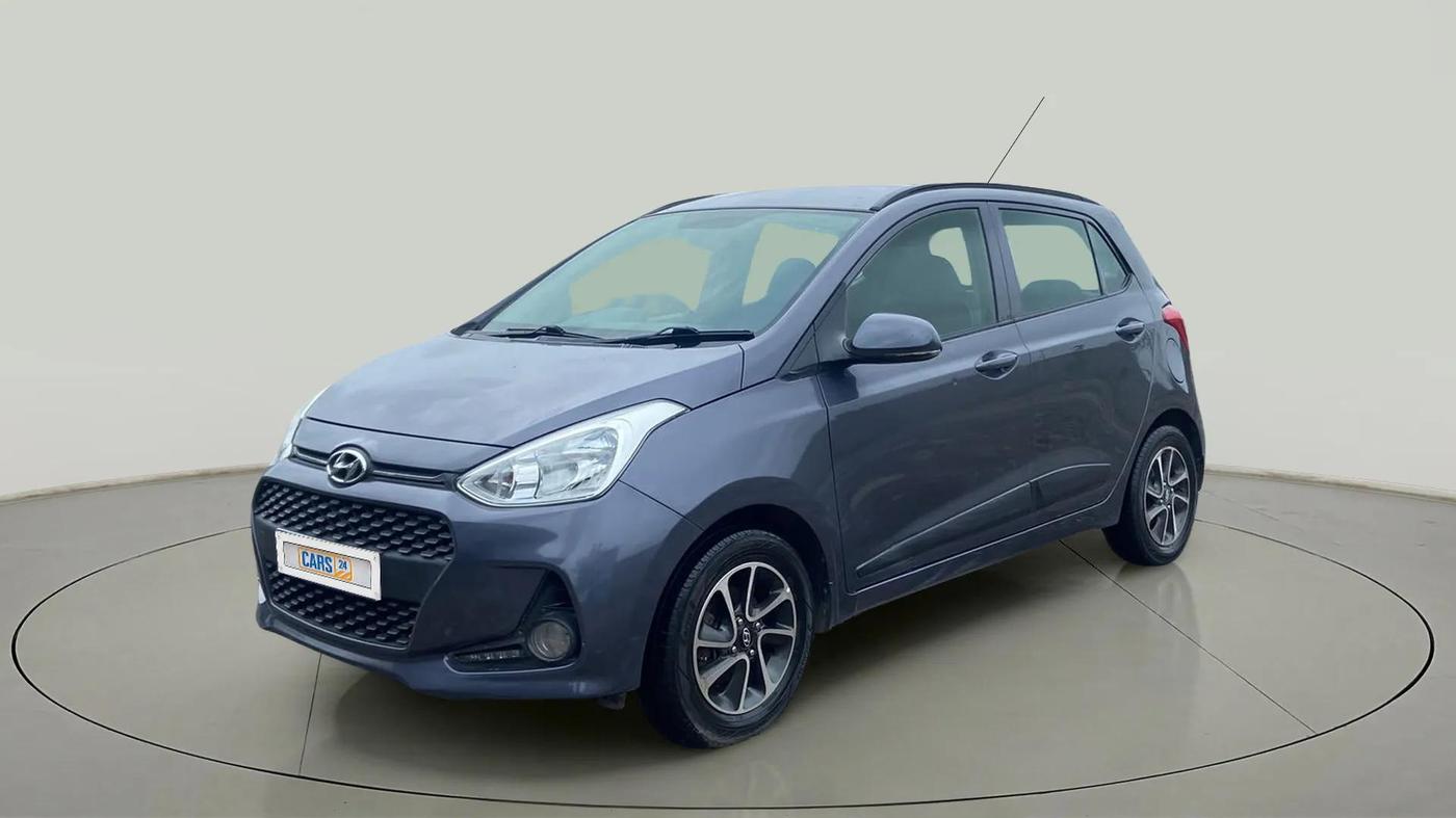 2017 Hyundai Grand i10 SPORTZ (O) AT 1.2 KAPPA VTVT, Petrol, Automatic, 93,942 km, Left Front Diagonal