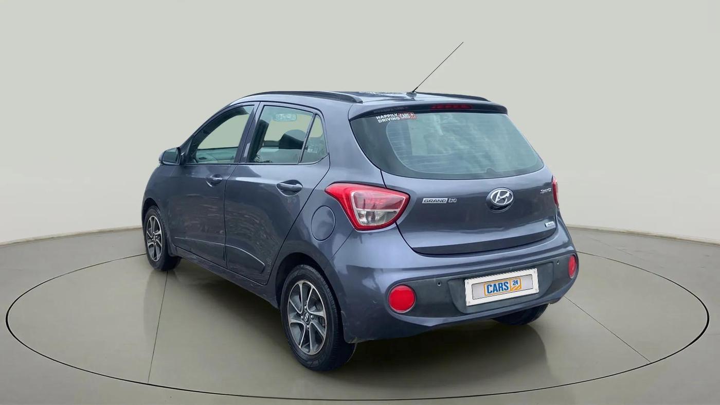 2017 Hyundai Grand i10 SPORTZ (O) AT 1.2 KAPPA VTVT, Petrol, Automatic, 93,942 km, Left Back Diagonal